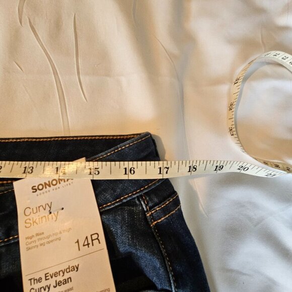 NWT Sonoma Curvy Skinny Jeans Size 14R - Picture 7 of 12